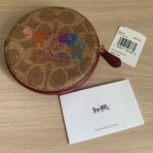 Coach T-Rex Dinosaur Coin Bag